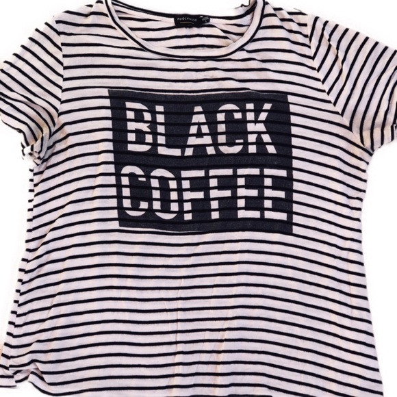 3/$20🌸 POOLHOUSE Striped Graphic Tee - Picture 3 of 7